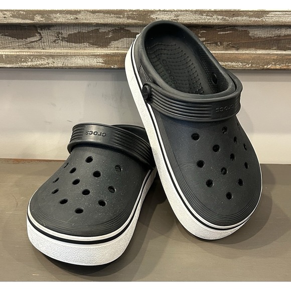 CROCS Shoes - CROCS OFF COURT CLOG 08371-001 BLACK UNISEX Mens 3 Women's  5